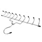 Multifunctional 10hooks Hanger Metal Chrome Space Saving for Closet