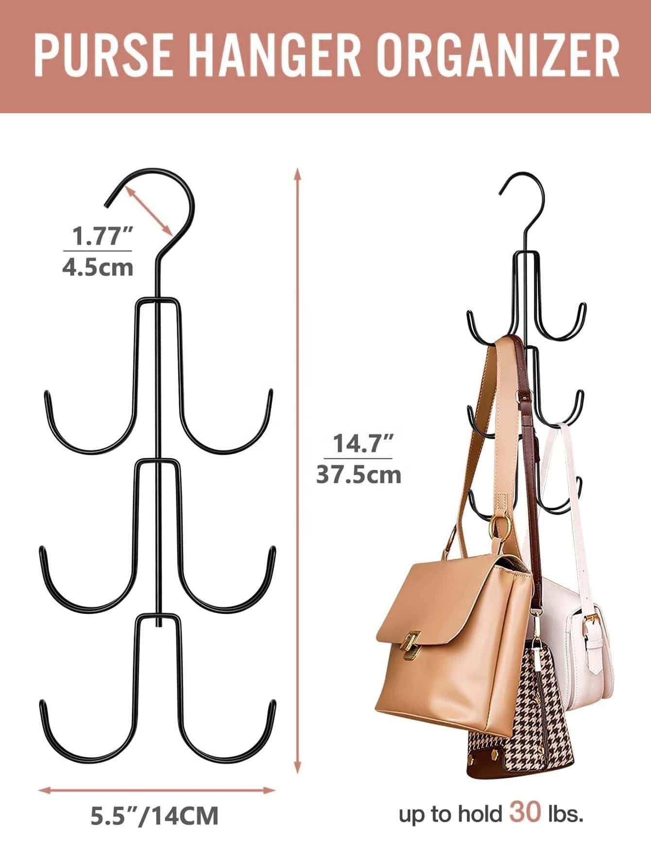 New Design Bag Hanger Metal Material Home Organizer