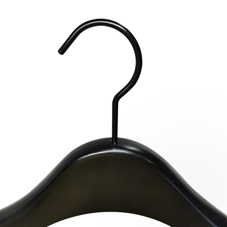 Luxury Black Color Big Coat Hanger with clips