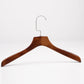 Brown Solid Wood Hangers With Flat Hook