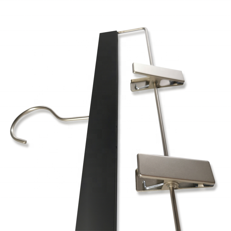 Solid Wooden Clothes Hanger with Clips