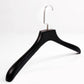 Black Solid Wooden Clothes Hanger For Adult Clothes