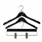 Solid Wooden Clothes Hanger with Clips