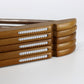 Brown Color Wooden Hanger With Anti-slip Bar