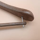Ttexture of the wood Plastic Clothing Hanger Display With Trouser Bar
