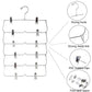 4 tier Black Color Metal Multi Tiers Hangers With Clips