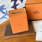Custom Logo Orange PU Leather Hotel Tissue Box