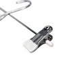 Functional Metal Hanger with White PVC Covered Clips