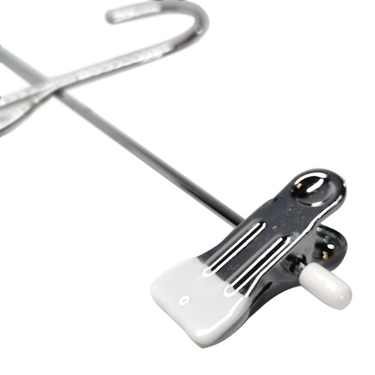 Functional Metal Hanger with White PVC Covered Clips