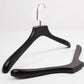 Black Solid Wooden Clothes Hanger For Adult Clothes