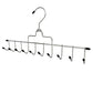 Multifunctional 10hooks Hanger Metal Chrome Space Saving for Closet