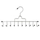 Multifunctional 10hooks Hanger Metal Chrome Space Saving for Closet