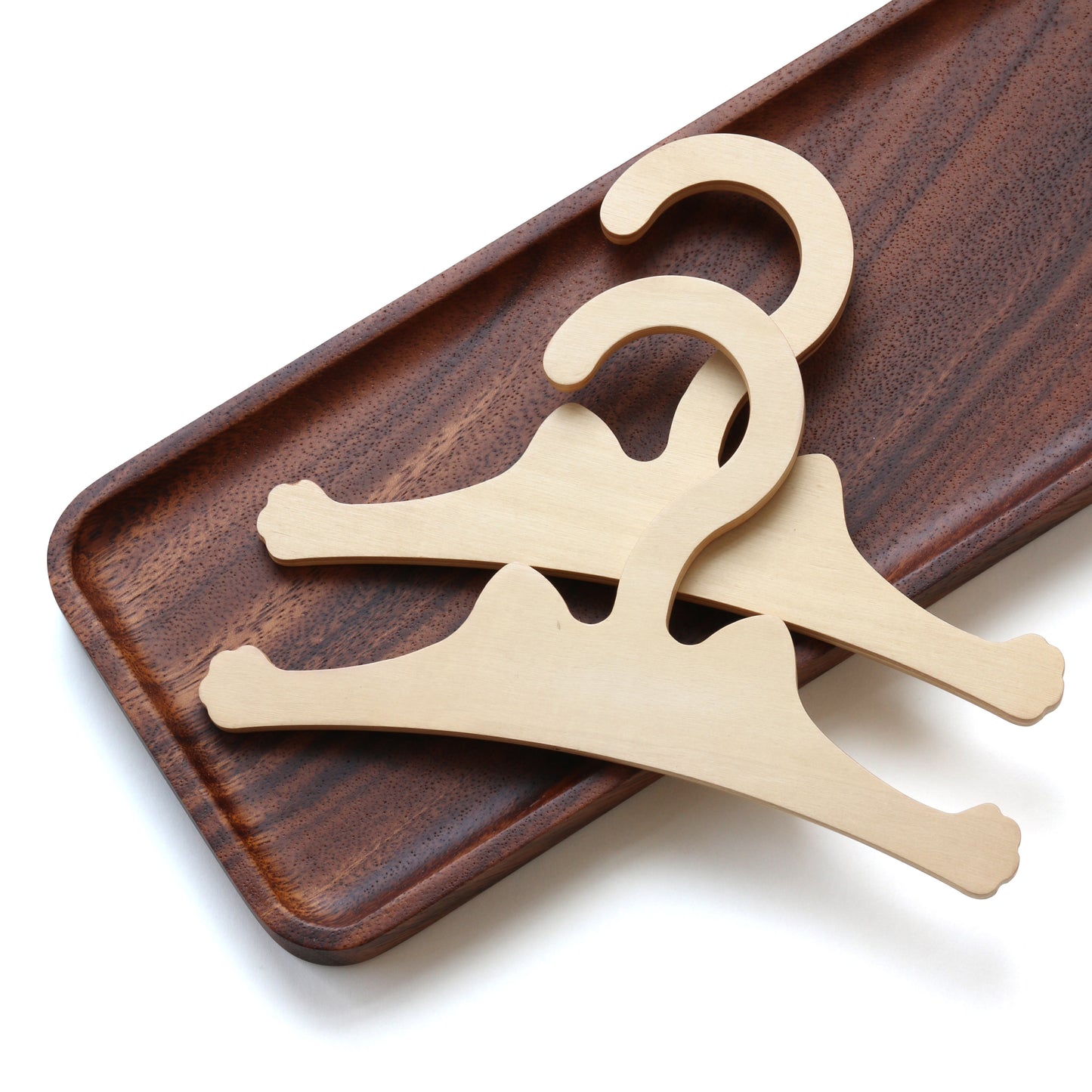 Cat Small Size Wooden Hangers for Pet Cloths Doll Clothes