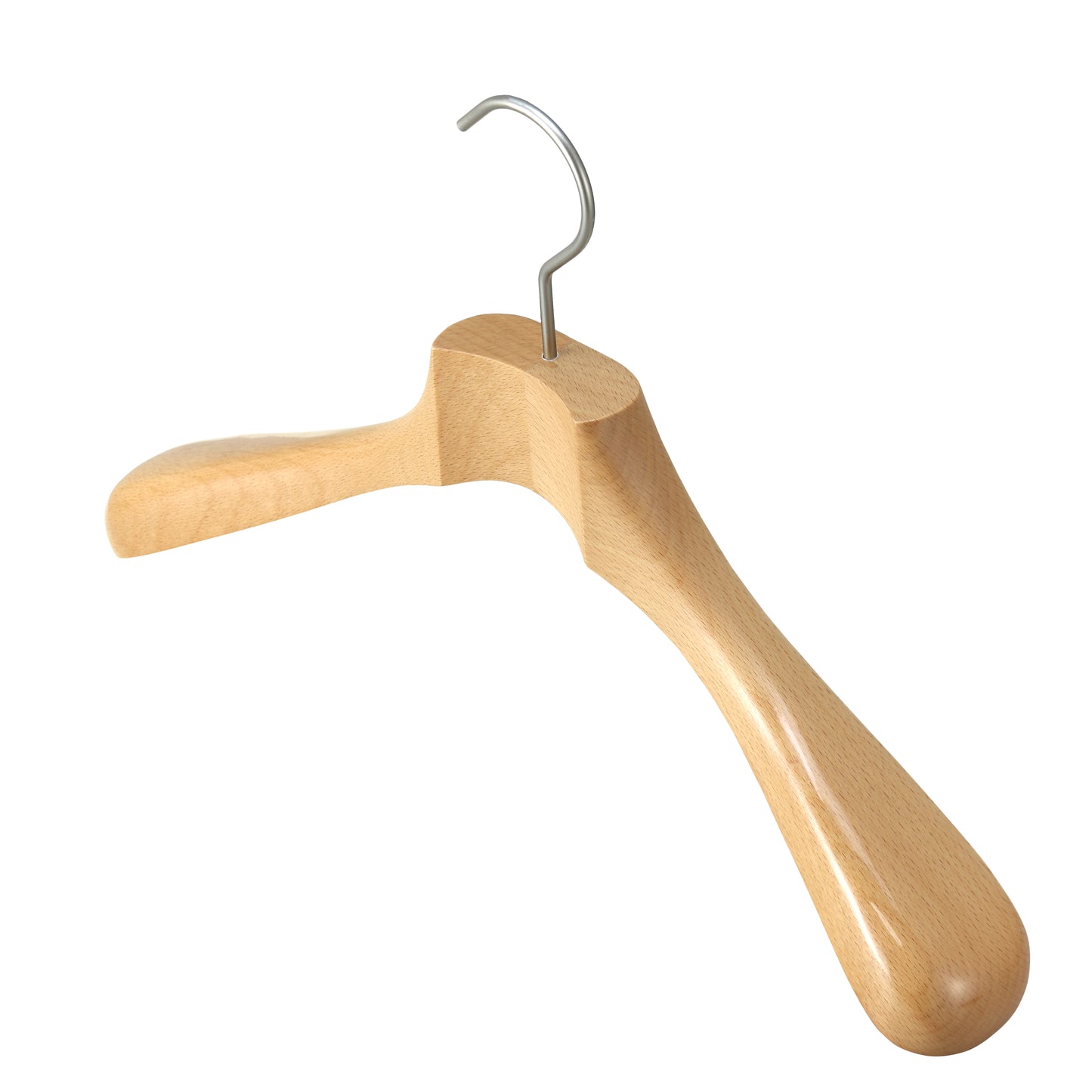 Solid Wood Hanger With Wide Anti-slip Shoulder