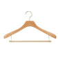 Beech Wood Hanger With Flocked Round Pole