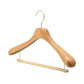 Beech Wood Hanger With Flocked Round Pole
