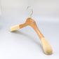 Beech Wood Hanger With Non-slip flocked Sholder For Women