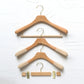 Beech Wood Hanger With Flocked Round Pole
