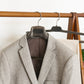 Brown Color Plastic Pant Hangers With Metal Plate Logo