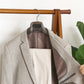 Brown Color Plastic Hangers With Metal Plate Logo