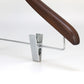 Chestnut Color Beech Wood Hanger With Sliver Clip