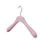 Pink Color Solid Wood Hanger With Wide Shoulder