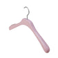 Pink Color Solid Wood Hanger With Wide Shoulder