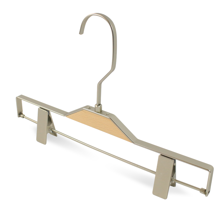 Supply Luxury Wooden Skirt Hanger With Clips