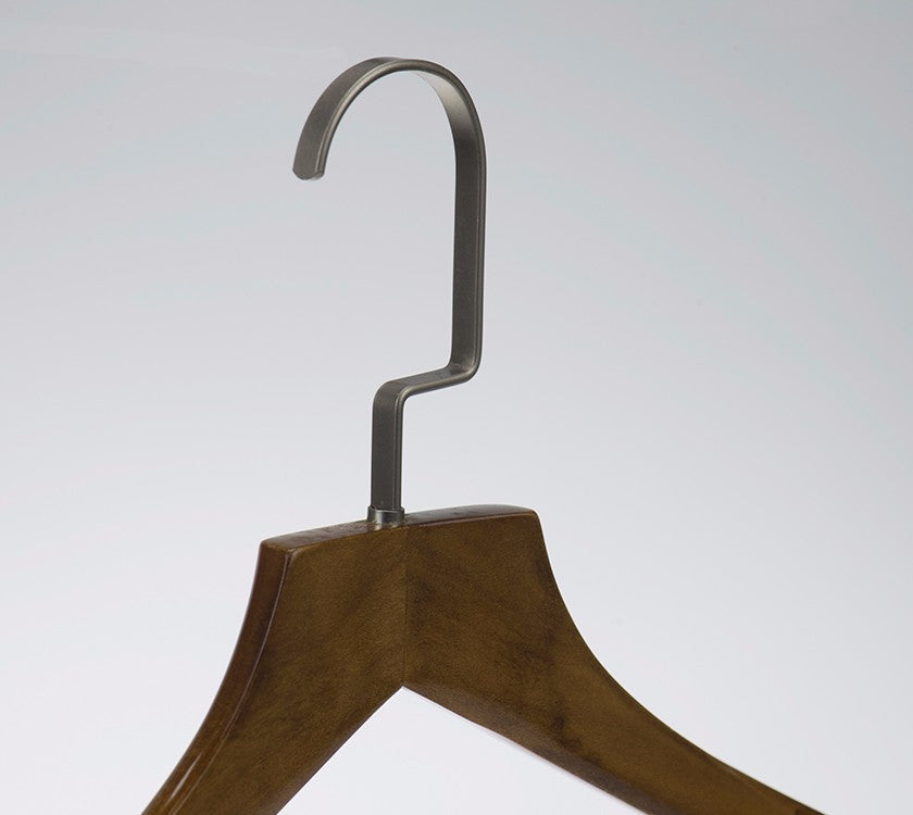 luxury Wood Coat Hangers with Extra-Wide Shoulder