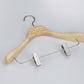 Deluxe Wooden Portable Coat Hanger Rack With Clips