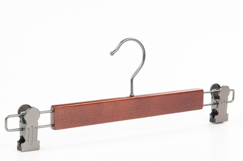 Luxury Wooden Trouser Hanger With Clips