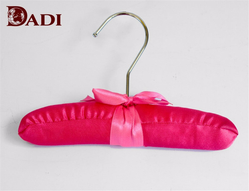 Red Padded Baby Satin Hangers With Bowknot