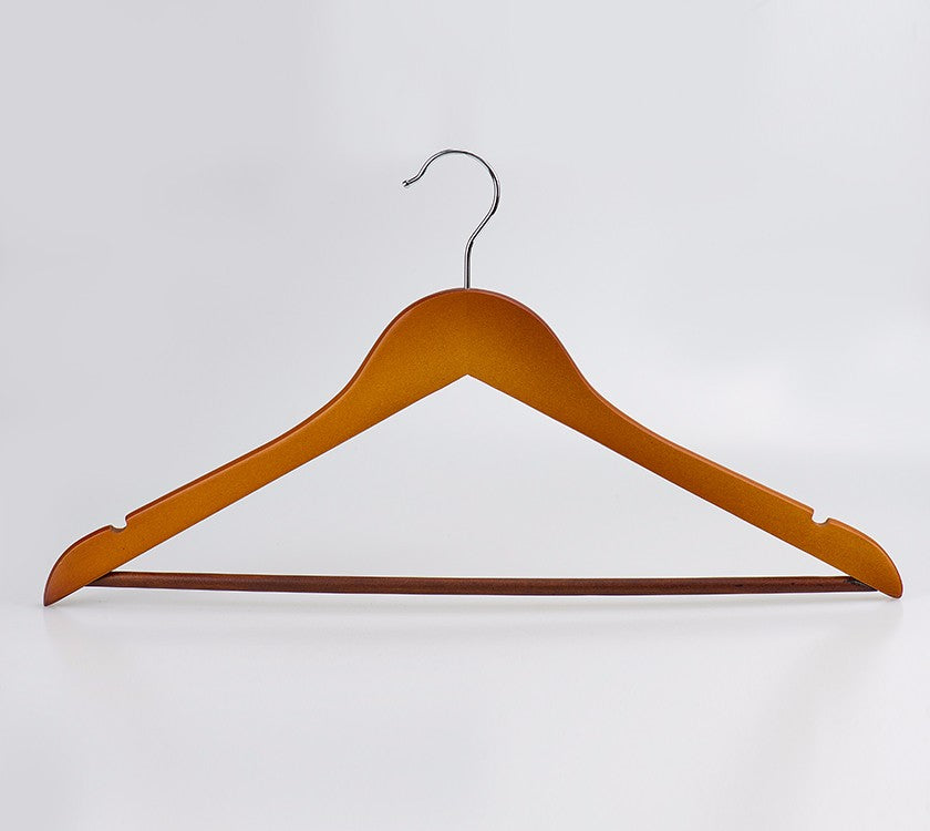 Guard Against Theft Hotel Style Wood Clothes Hangers