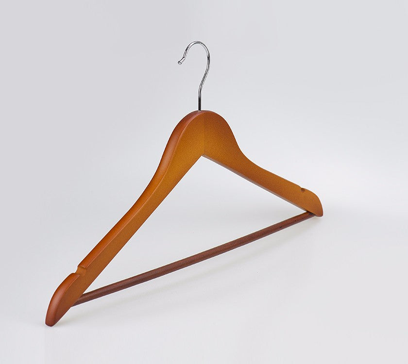 Guard Against Theft Hotel Style Wood Clothes Hangers