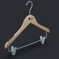 Anti Slip Wooden Hotel Hanger With Clips