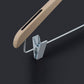 Anti Slip Wooden Hotel Hanger With Clips