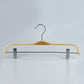 Natural Laminated Pants Hanger with clips