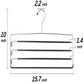 Strong Metal Pants Hanger With 4 Tier Swing Arm