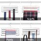 Strong Metal Pants Hanger With 4 Tier Swing Arm