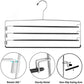 Strong Metal Pants Hanger With 4 Tier Swing Arm
