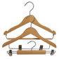 Luxury Wooden Shirt Hanger With Anti Slip rubber