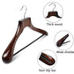 Supply Wide Shoulder Luxury Wooden Suit Hanger With Bar