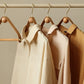 Supply Luxury Garment Soft Leather Hanger For Clothing