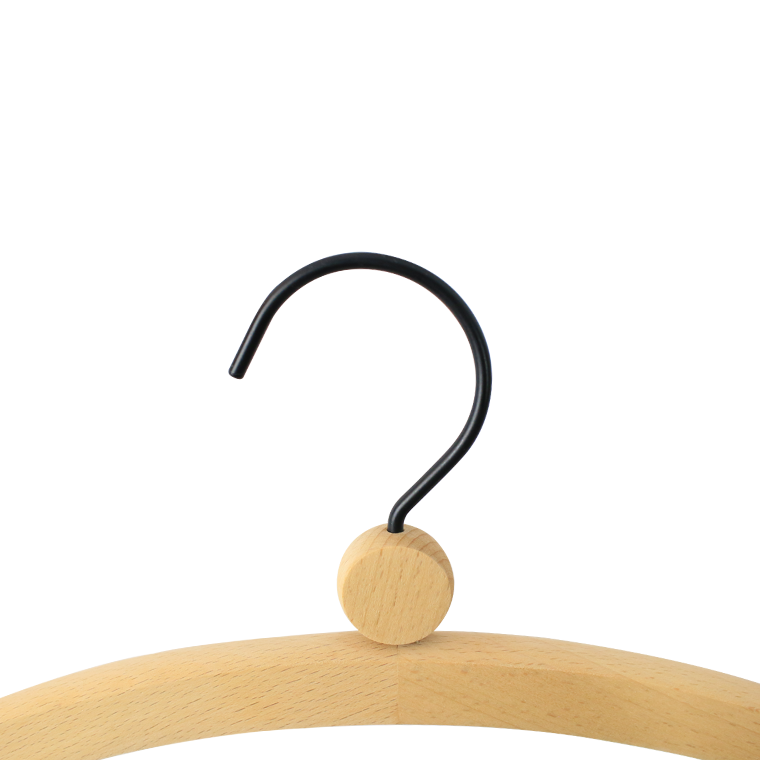 Luxury Wooden children clothes Hanger With Round Ball