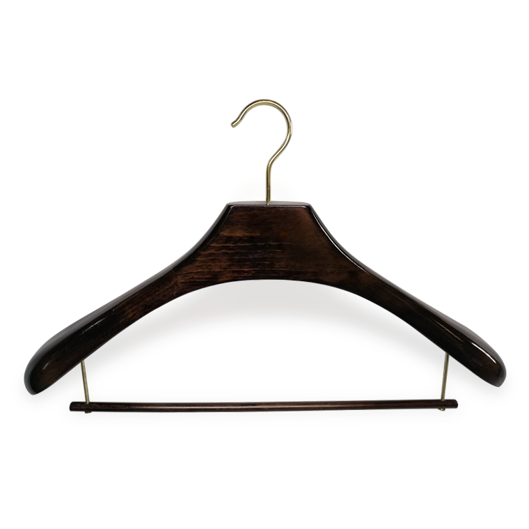 Custom Luxury Brand Wood Suit Hanger Wood For Cloth