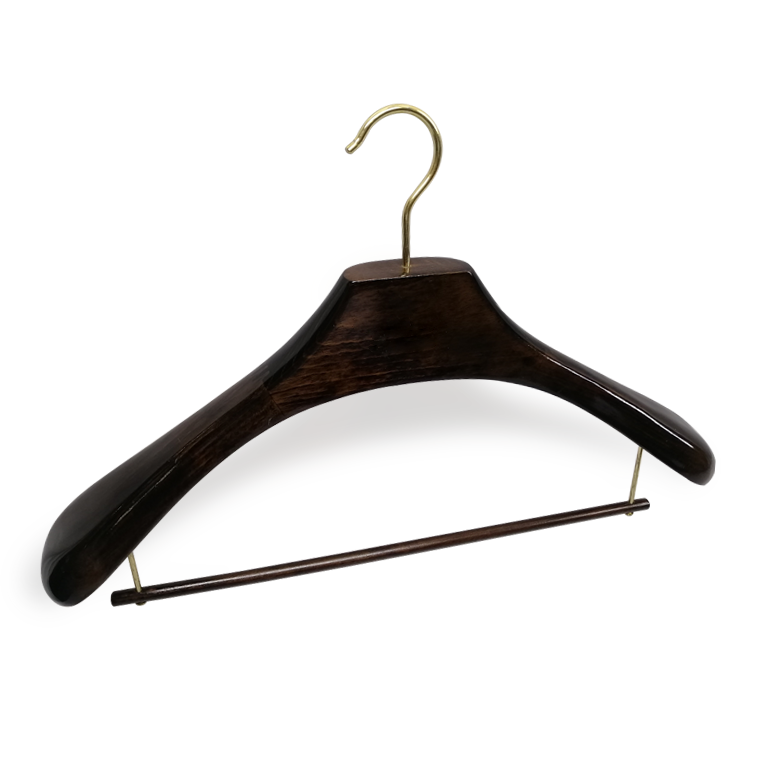 Custom Luxury Brand Wood Suit Hanger Wood For Cloth