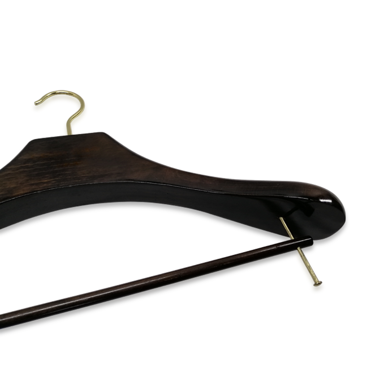 Custom Luxury Brand Wood Suit Hanger Wood For Cloth