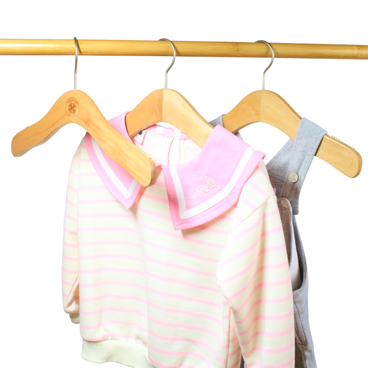 Wooden Cloth Hangers For Kids Children Garment