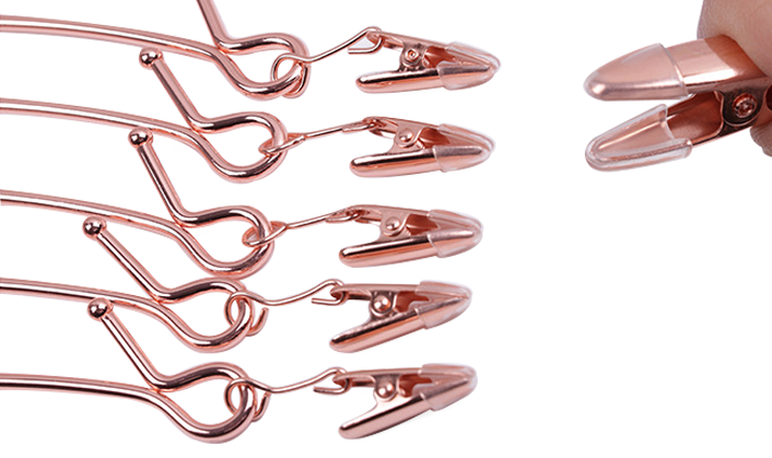 Rose Gold Heavy Strong Metal Underwear Hangers