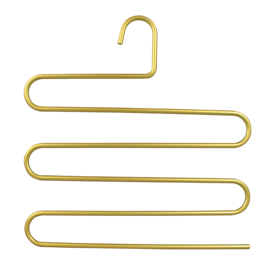 Strong 5 layer Multifunction Gold Heavy Metal pants Hangers